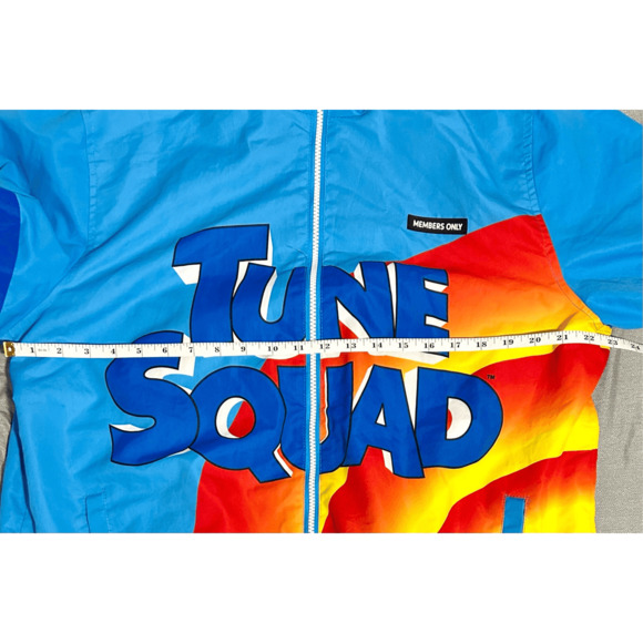 Looney Tunes Members Only Space Jam Tune Squad Full Zip Blue Windbreaker Jacket - Picture 9 of 9